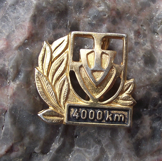 Vintage 4000 km IVV Internationaler Volkssportverband Large Award Pin Badge