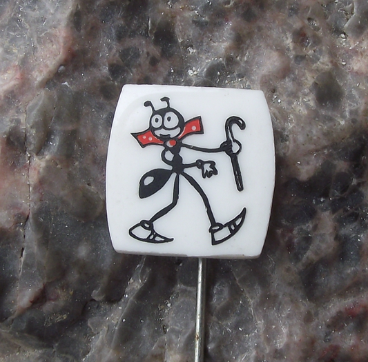 Vintage Ferda Mravenec the Ant Czech Cultural Icon Cartoon Pin Badge