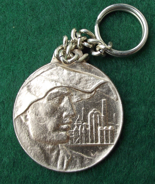 Vintage VZKG Klement Gottwald Vítkovice Ironworks Keychain Keyring