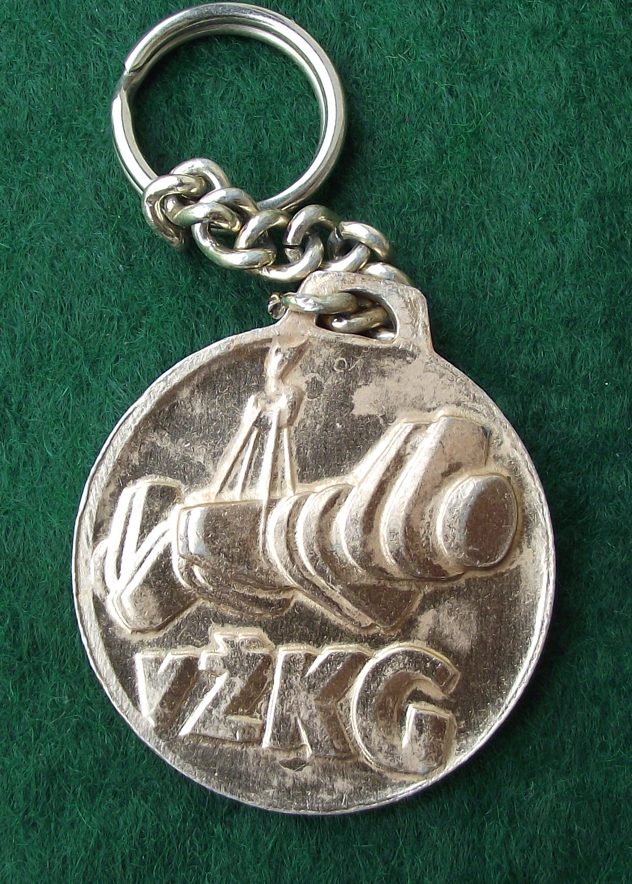 Vintage VZKG Klement Gottwald Vítkovice Ironworks Keychain Keyring