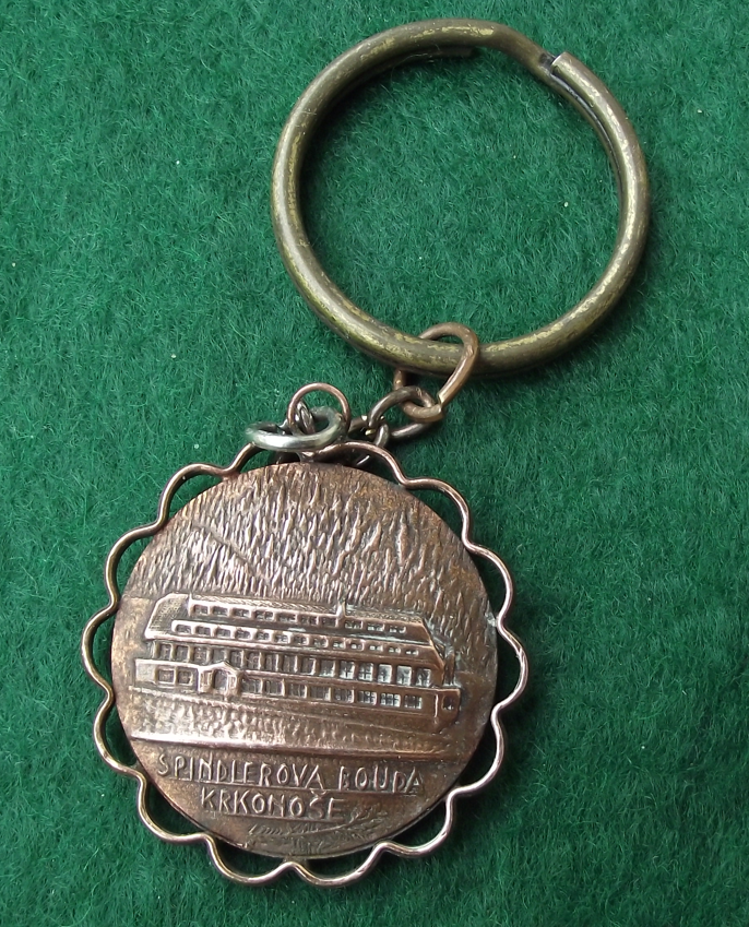 Vintage Krkonoše God Forest Guardian  Spindlerova Bouda Keychain Keyring