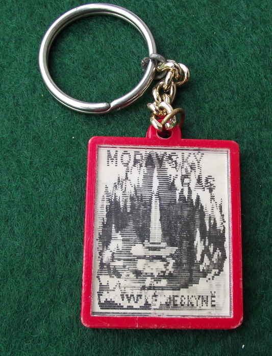 Vintage Moravsky Kras Macocha Abyss Moravian Karst Caves Tourist Keychain Keyring