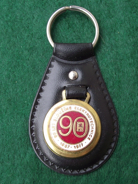 1977 Skoda EJF Electricals Julius Fučík Car 90th Anniversary Keychain Keyring
