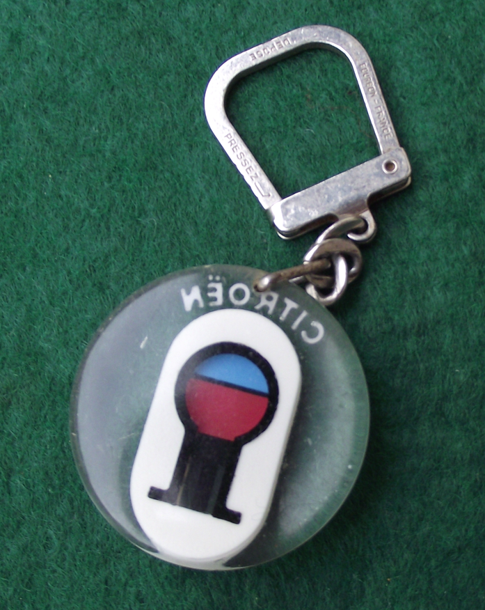 Vintage Citroen Keychain Keyring
