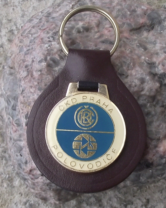 Vintage CKD Engineering Semi Conductors Division Prague Keychain Keyring
