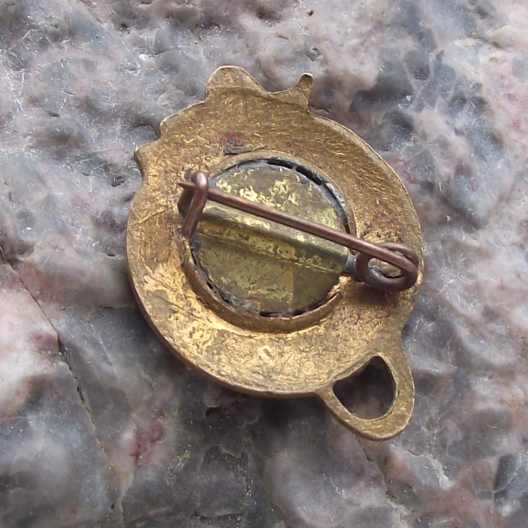 1957 Sputnik 1 Satellite Earth Orbit Russian Red Flag Space Pin Badge