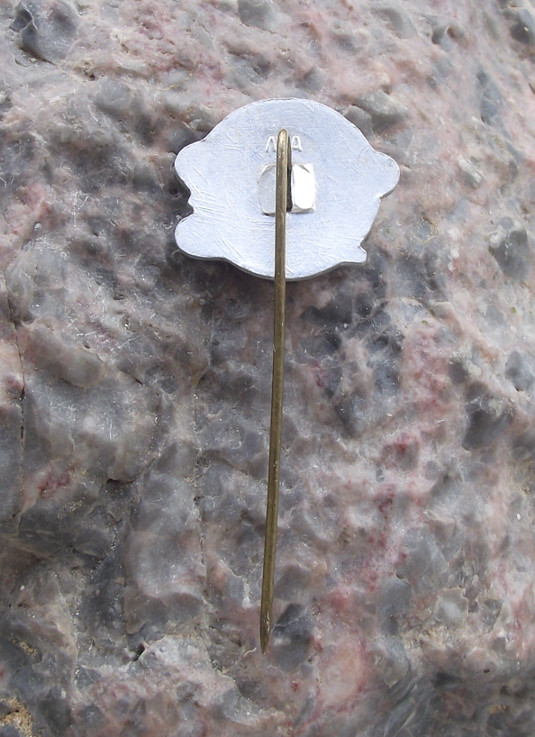Vintage Sputnik 1 Satellite Flying through Space Russian Pin Badge