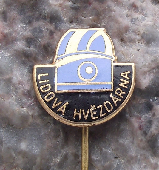Vintage Czechoslovakia Peoples Planetarium Science Education Astronomy Pin Badge