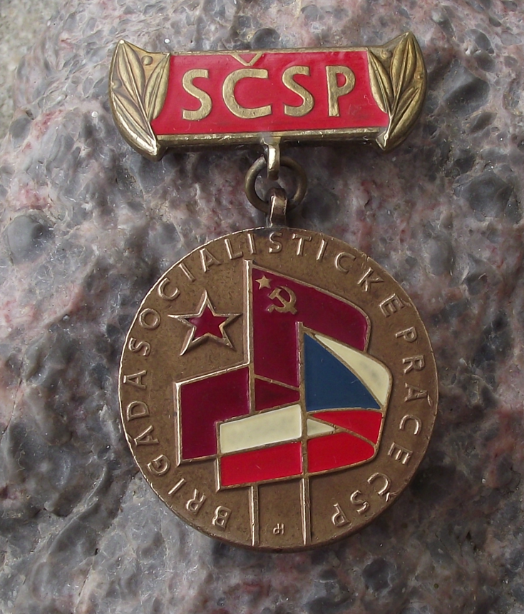 Vintage Czechoslovakia Soviet Union SCSP BSP Socialism Medal