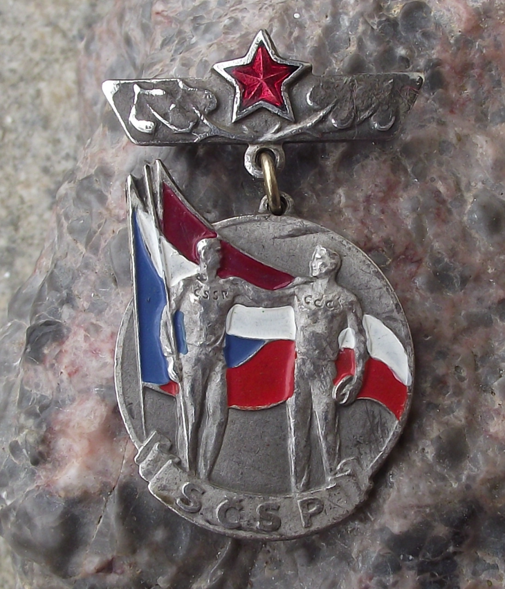Vintage Czechoslovakia Soviet Union SCSP Fellowship Cup Competition Medal