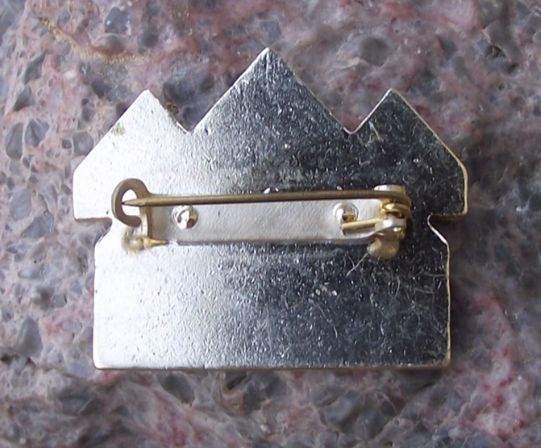 Vintage Pioneer Czech Pionyr Youth Camping Award Stage 5 Tents ROH Pin Badge