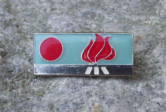 Vintage Pioneer Czech Scouts Flame of Independence Stage 2 Pin Badge
