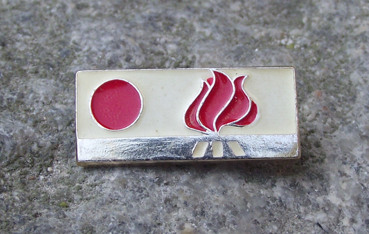 Vintage Pioneer Czech Scouts Flame of Independence Stage 1 Pin Badge
