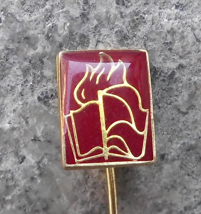 Vintage Czechoslovakia Pioneer Youth Group Movement Official Logo Pin Badge