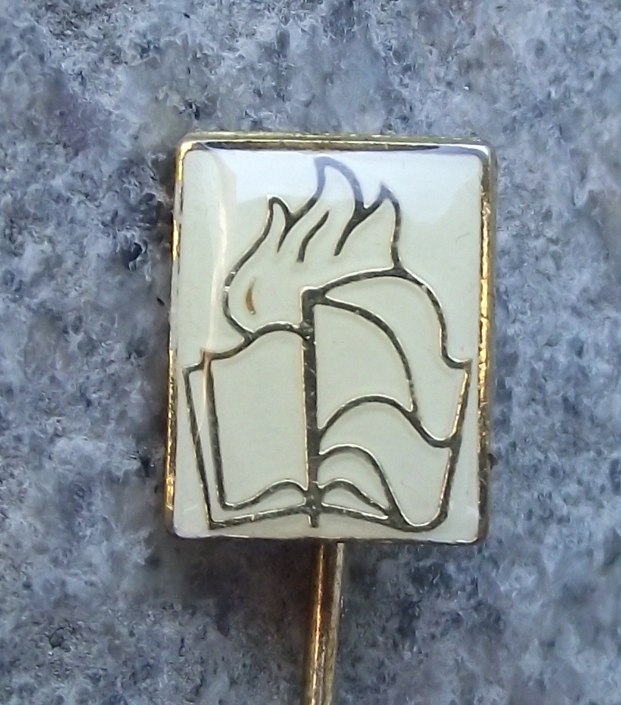 Vintage Czechoslovakia Pioneer Youth Group Movement Official Logo Pin Badge