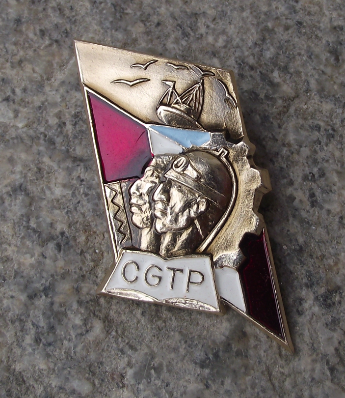 Vintage CGTP General Confederation of Labour Peru Trade Union Pin Badge