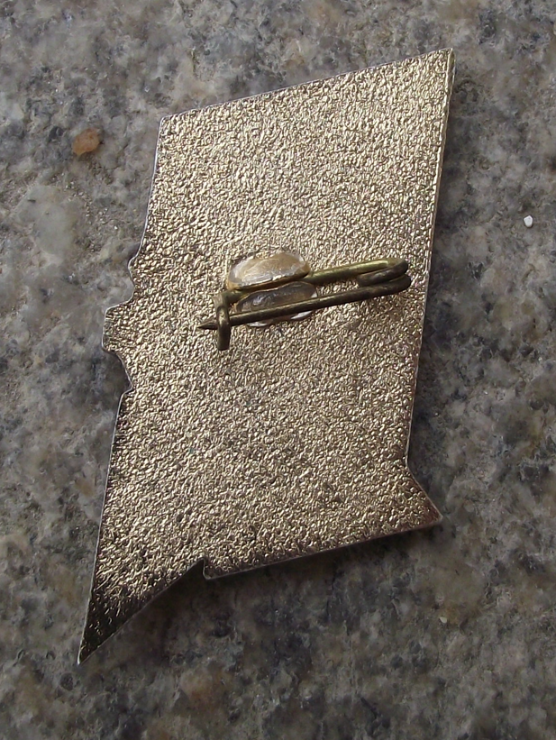 Vintage CGTP General Confederation of Labour Peru Trade Union Pin Badge