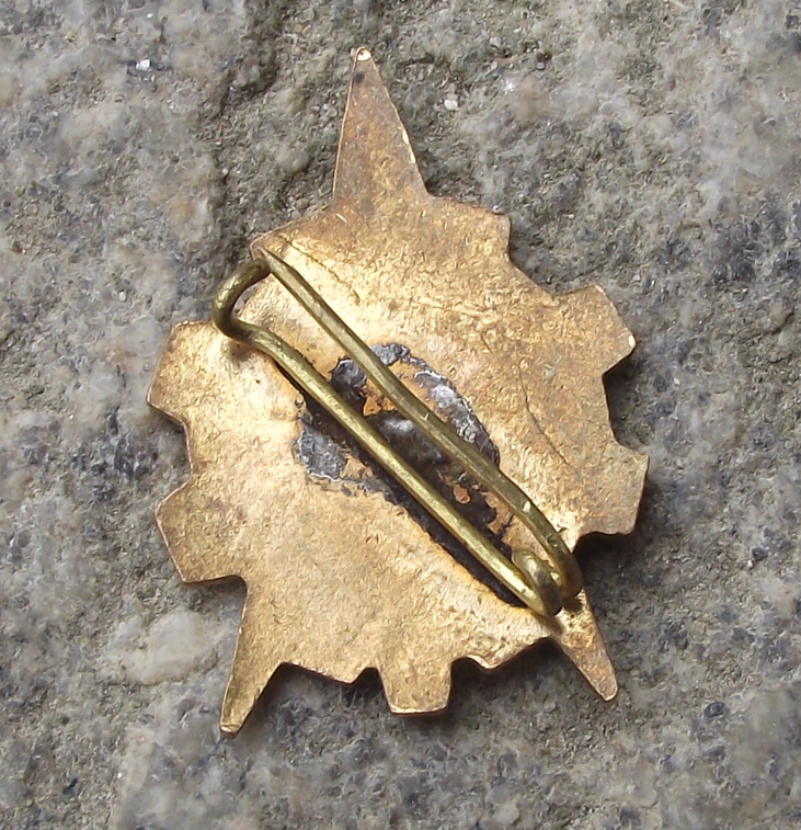 Vintage Soviet Young Pioneer Youth Young Technician Rocket Pin Badge