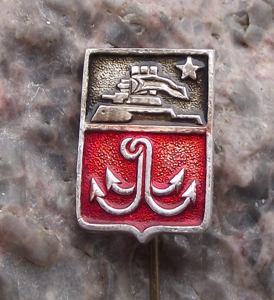Vintage Russian Cruiser Aurora October Revolution Odessa Small Pin Badge