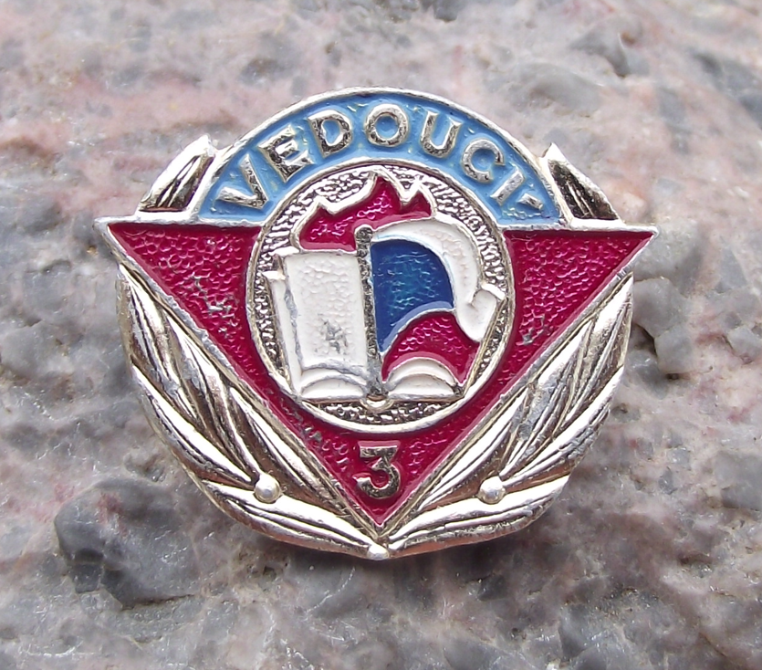 Vintage Czech Pioneer Scout Youth Group Troop Leader Grade 3 Pin Badge