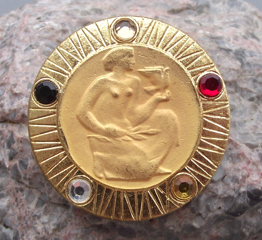 1965 FDJF Women's International Democratic Federation Anniversary Pin Badge
