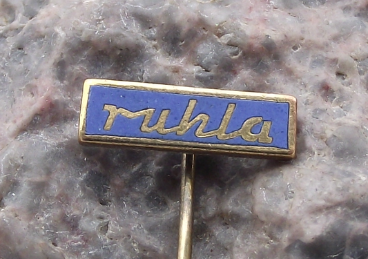 Vintage Ruhla East German DDR GDR Watch Maker Pin Badge