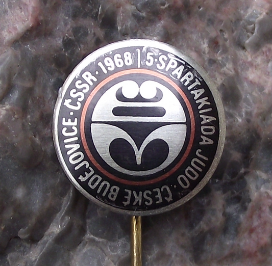 1968 Ceske Budejovice 5th Judo Competition CSSR Pin Badge