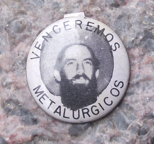 Vintage Cuba Cuban National Hero Venceremos Slogan Camilo Cienfuegos Pin Badge