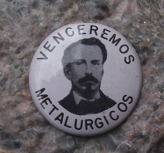 Vintage Cuban National Hero Venceremos Carlos Manuel de Céspedes Pin Badge