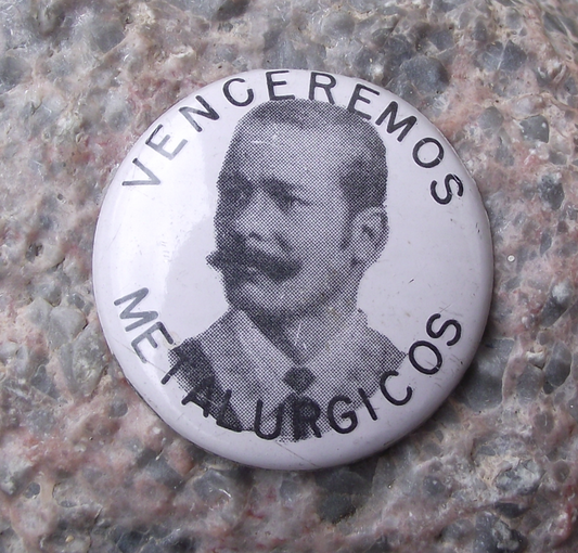 Vintage Cuban National Hero Venceremos Antonio Maceo Cuba Pin Badge