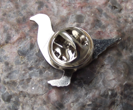 Rock Ptarmigan White Grouse Game Winter Plumage Bird Pin Badge