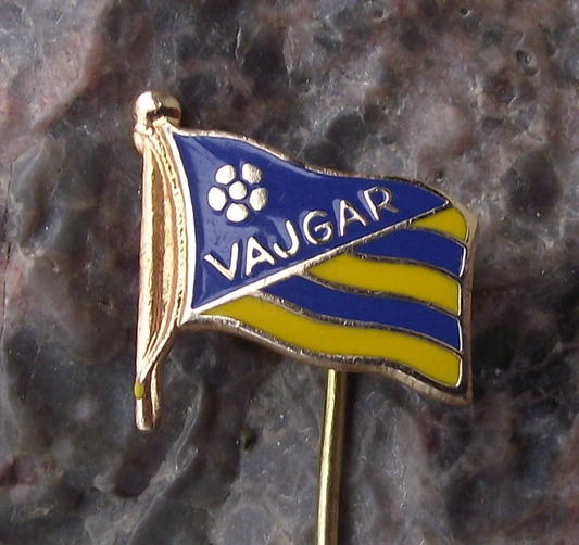 Vintage HC Vajgar Jindřichův Hradec Czech Ice Hockey Team Flag Pin Badge