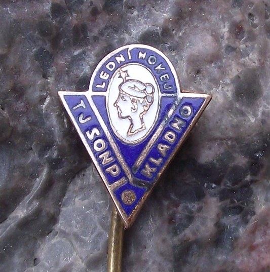 Vintage TJ SONP Kladno Ice Hockey Club Pin Badge