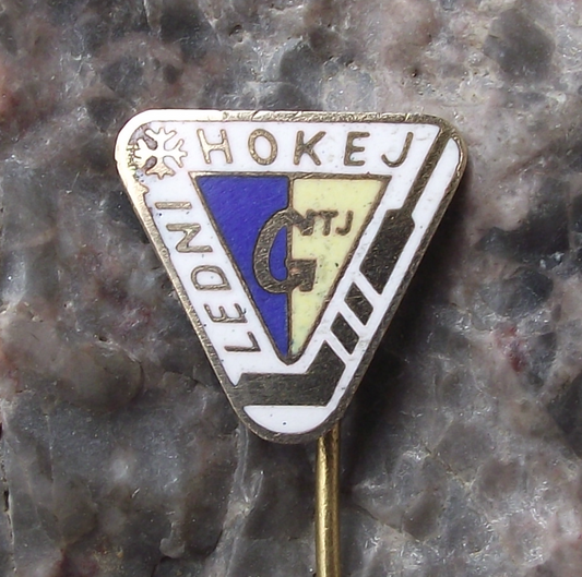 Vintage TJ Gottwaldov Zlin Ice Hockey Ledni Hokej Club Pin Badge