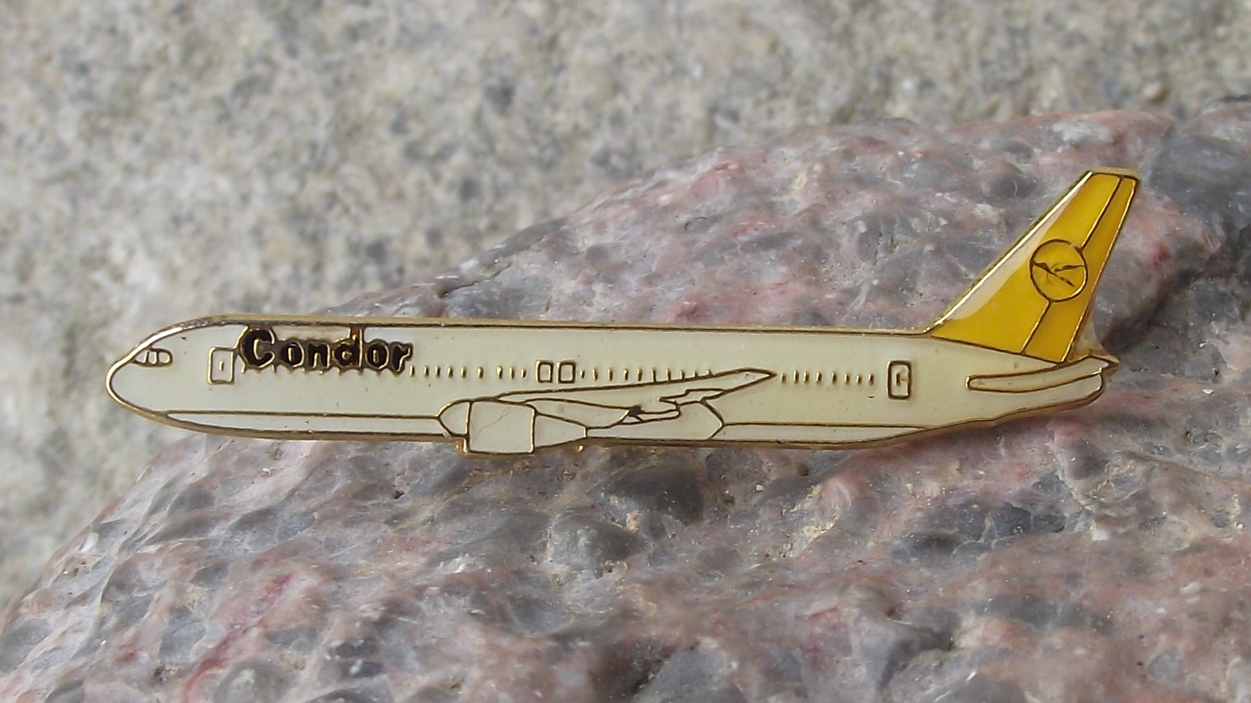 Vintage Condor German Airlines Boeing 767 Aircraft Pin Badge - Badgecrazy