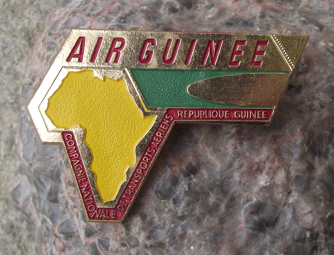 Vintage Air Guinee Express Guinea African National Airlines Pin Badge - Badgecrazy