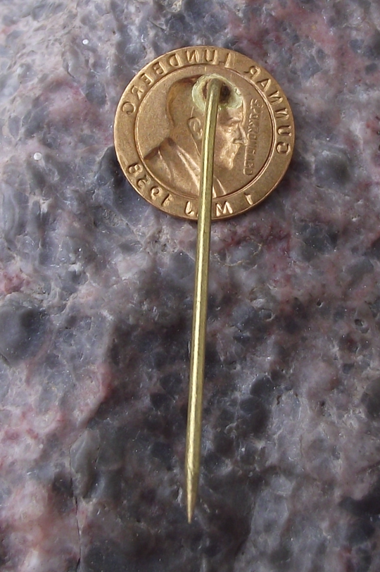 1958 Sweden Swedish May 1st Labor Day Gunnar Lundberg Mayday Pin Badge - Badgecrazy