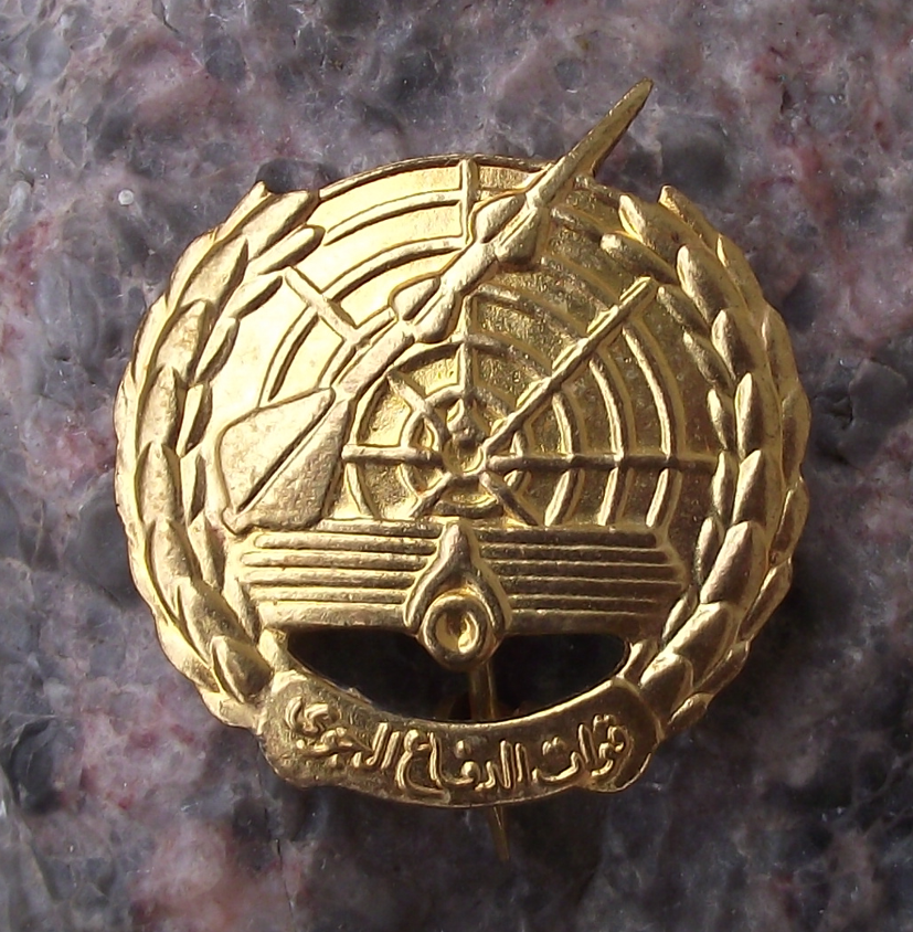Vintage Arabic Algeria Egypt Naval Defence Forces Uniform Pin Badge
