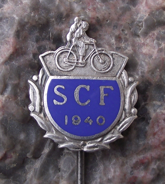 1940 Swedish Cycling Federation SCF Bicycle Club Pin Badge