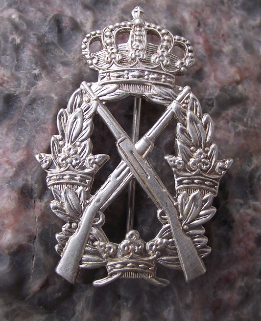 Vintage Swedish Shooting Award Sweden Gun Crossed Rifles Pin Badge)