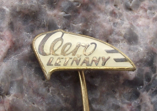 Vintage Aero Letnany Czech Aircraft Aviation Factory Pin Badge - Badgecrazy
