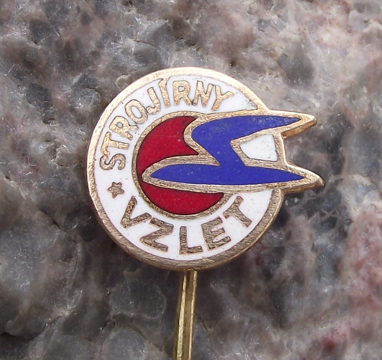 Vintage Aero Vzlet Take Off Aircraft Factories Aviation Company Logo Pin Badge - Badgecrazy