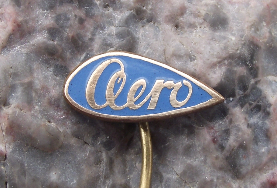 Vintage Aero Czech Aircraft Aviation Factory and Car Logo Pin Badge - Badgecrazy
