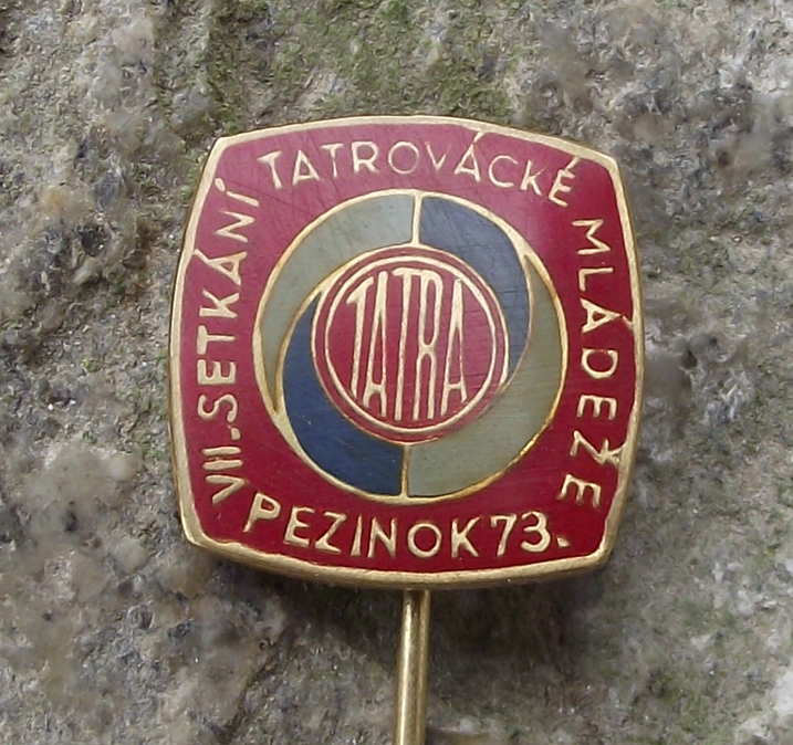 1973 Tatra 7th Meeting of Czech Youth Pezinok Slovakia Pin Badge - Badgecrazy