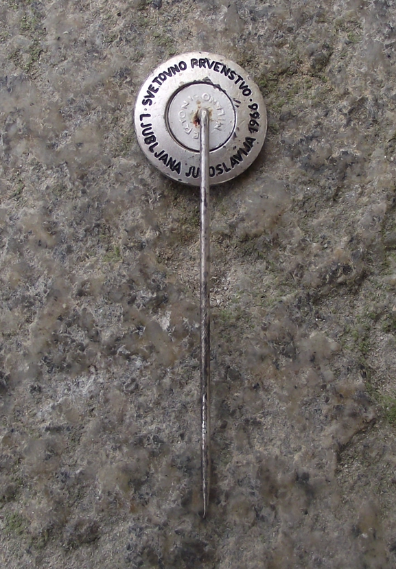 1966 World Ice Hockey Championships Yugoslavia Ljubljana Pin Badge - Badgecrazy