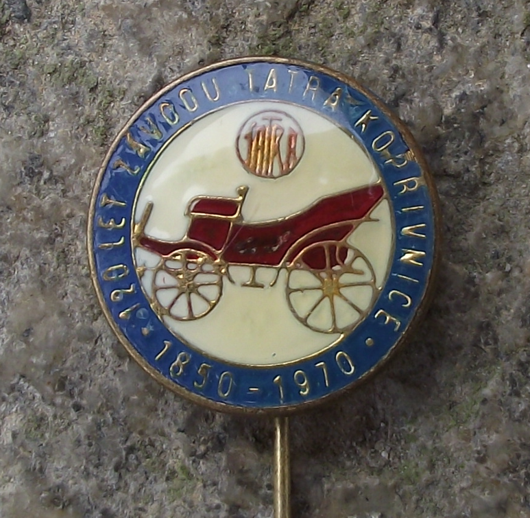 1970 Tatra 120th Anniversary Kopřivnice Factory Pin Badge - Badgecrazy