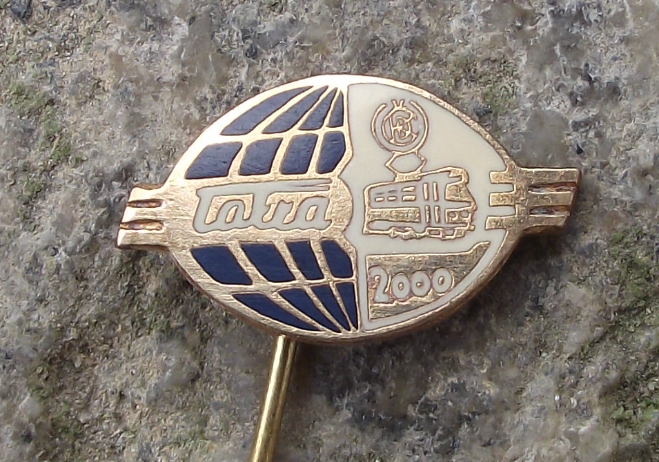 Vintage Tatra Smichov CKD Prague 2000 Trams Manufactured Pin Badge - Badgecrazy