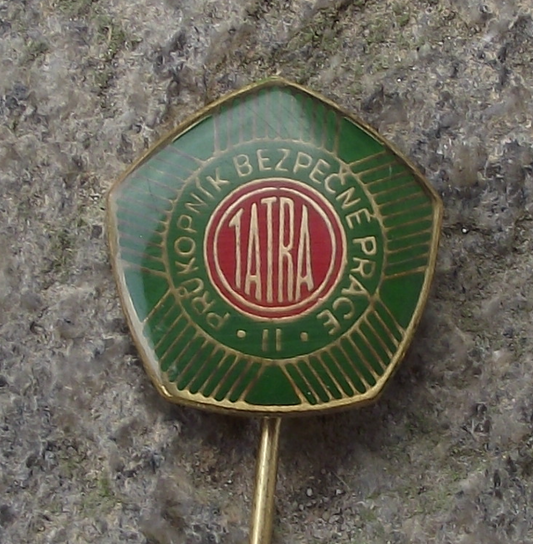 Vintage Tatra Vehicles Factory Safety Innovator Award Grade 2 Pin Badge - Badgecrazy