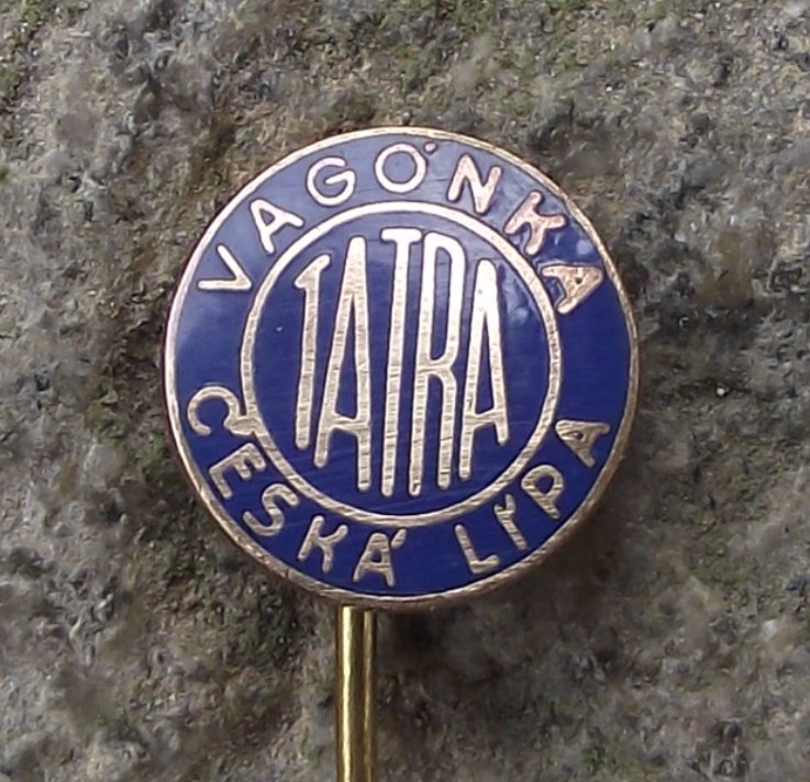 Vintage Tatra Vagonka Česka Lipa Carriages Rolling Stock Pin Badge - Badgecrazy