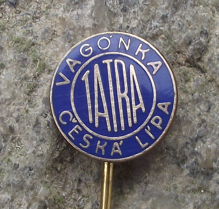 Vintage Tatra Vagonka Česka Lipa Carriages Rolling Stock Pin Badge - Badgecrazy